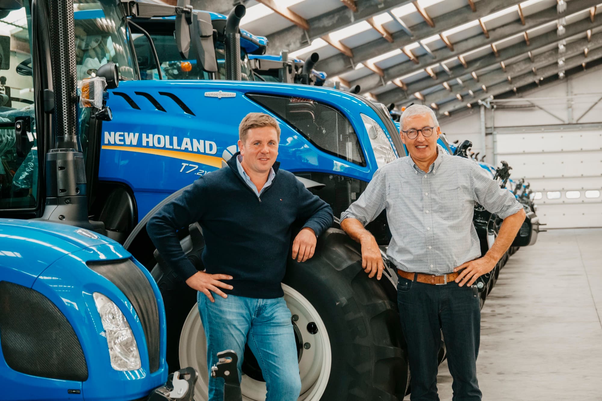 Westtrac familieteam voor New Holland tractoren